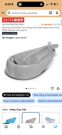 Skip hop 3-1 bath