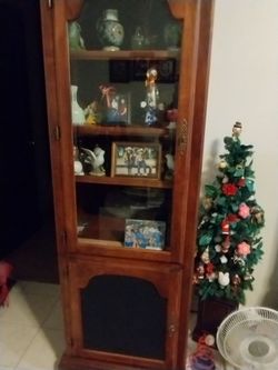 Solid oak vintage cabinet