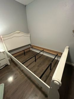 Bed frame with night stand