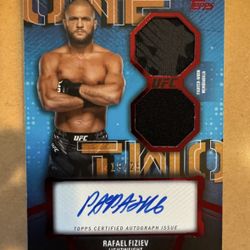 2024 Topps UFC Knockout - 1-2 Combo Auto Relic Rafael Fiziev #OTC-RFV /25
