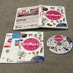 Wii Party (Nintendo Wii, 2010) Complete CIB w/ Manual Tested