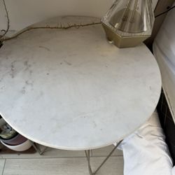 Bedside Table With Marble Top