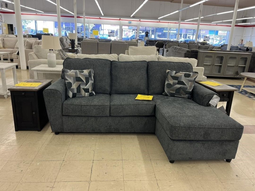 New 🤍$10 Down Payment Finance 🧚Cascilla Slate Sofa Chaise