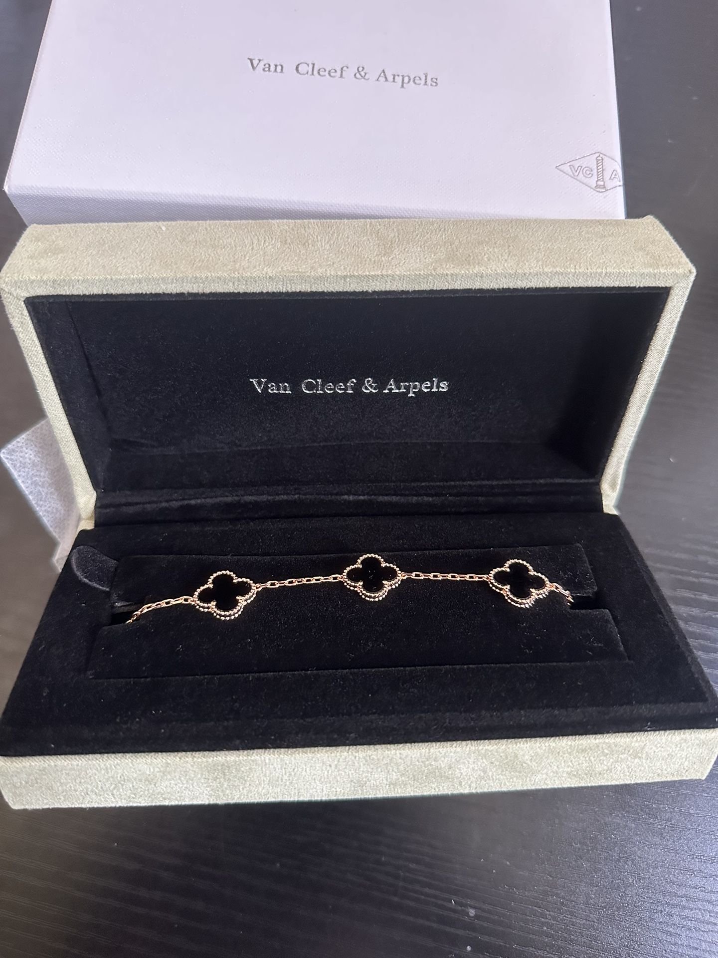Van Cleef “Black Clover” Bracelet