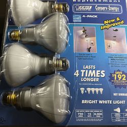 Set Of 3 - pack  Total-12 Brand New 65 Watt Light Bulb(8)