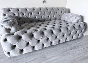 Tufted couch