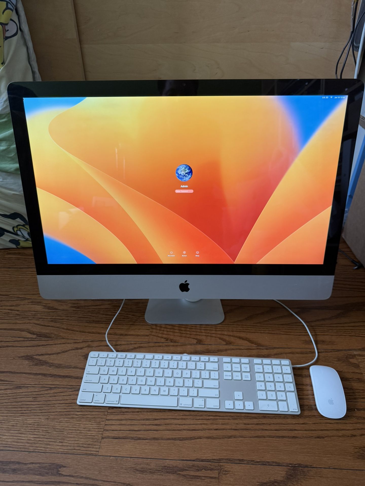 Apple iMac 27”/8GB RAM/256GB SSD/Fully Functional