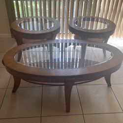 Coffee Table With Matching End Tables