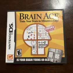 Brain Age DS Box & Manual ONLY