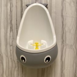 Cute Whale Standing Potty Training Urinal for Boys with Funny Aiming Target