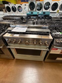 KitchenAid Pro-Style Dual Fuel Range Stainless Steel 36”