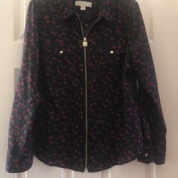 Michael Kors Ladies Rose Print Shirt