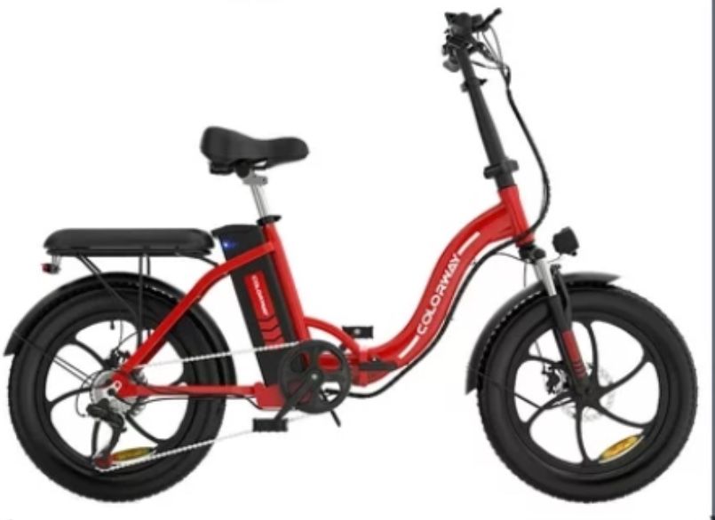 COLORWAY 500W Electric bicycles, 20x3.0in Fat Tire Eleictric Bike, 11.2Ah/36V E-Bike, 7-SHIMANO 19.9MPH Bicycle for Teenager and Adults-BK6M