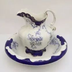 Antique Bowl & Pitcher By Laughlin 