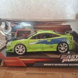 Jada Brians Mitsubishi Eclipse Fast Furious Big Scale 1/24