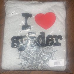 I love sp5der hoodie grey