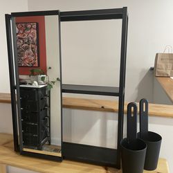 IKEA ENHET Wall Shelf with Mirror & Storage