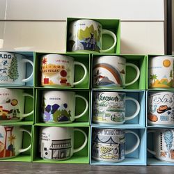 Starbucks You Are Here Cup Collection 