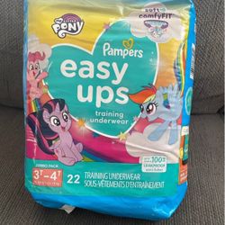 Pampers Easy Ups My Little Pony Potty Training Pants Girls 3T-4T, 22 Count 