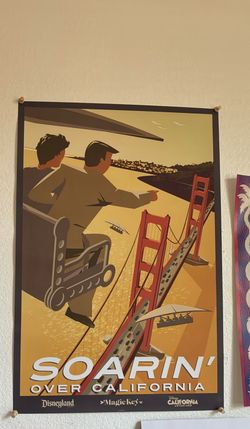 Soarin Disneyland California Adventure Poster Magic Key