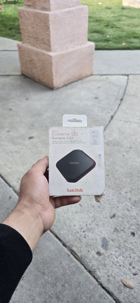 NEW SANDISK EXTREME 510 PORTABLE SSD 480 GB (SDSSDEXTW-480G-GA1)