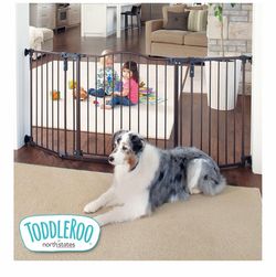 New Safety Gate: Extra Wide - Adjustable 38.3 to 72 Inches W - 30 Inches T - Matte Bronze
