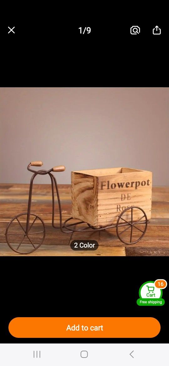 Bicycle Flower Pot  