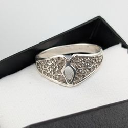  SIZE 13  Vintage 925 Sterling Silver Ring  
