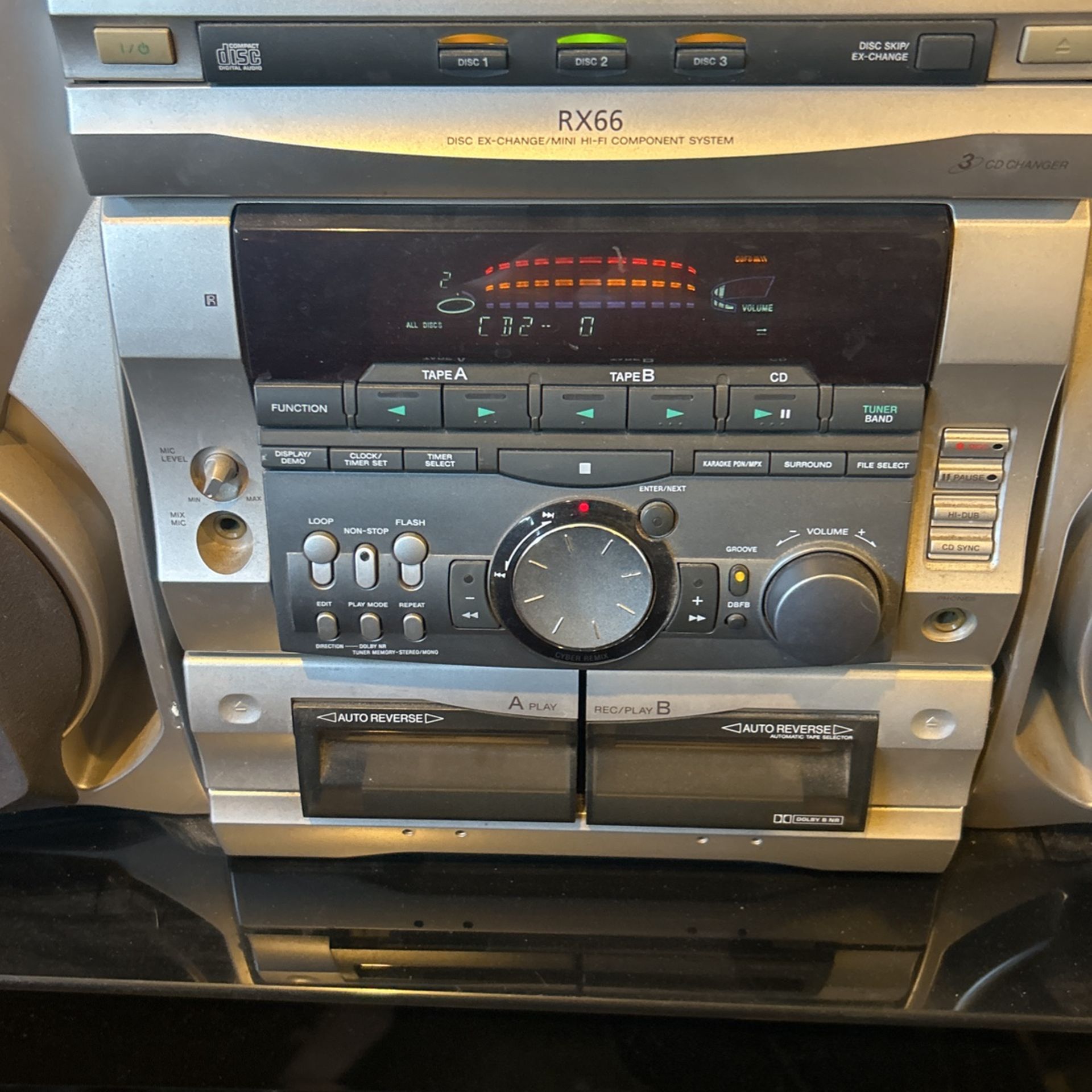 SONY MODEL MHCRX66 MINI SYSTEM