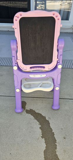 Kids Double-Sided Art Easel with Chalkboard