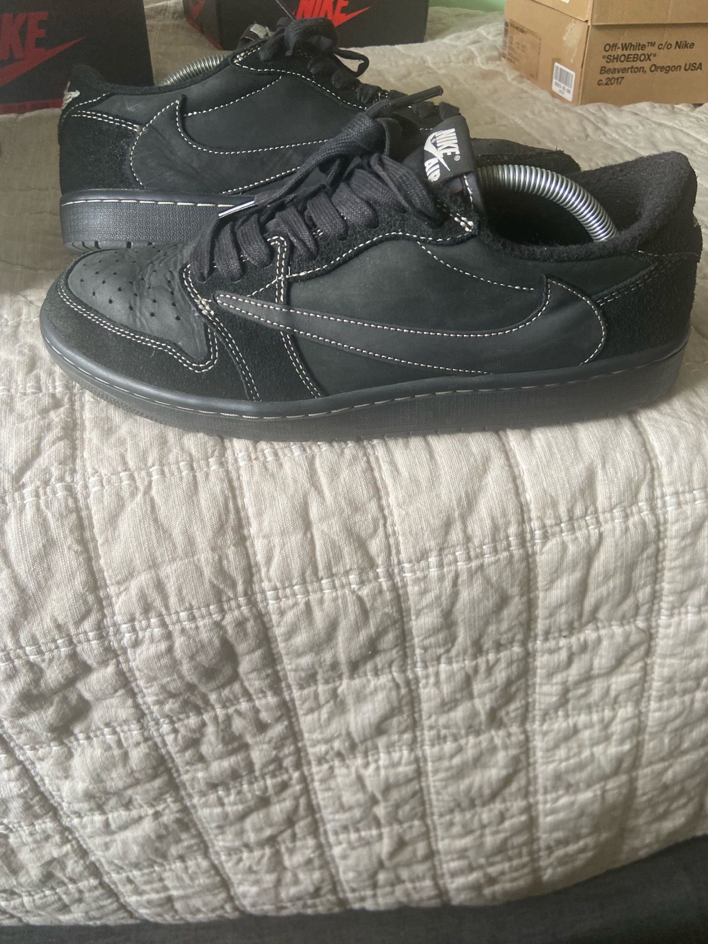 Nike travis Scott low black phantom size 10