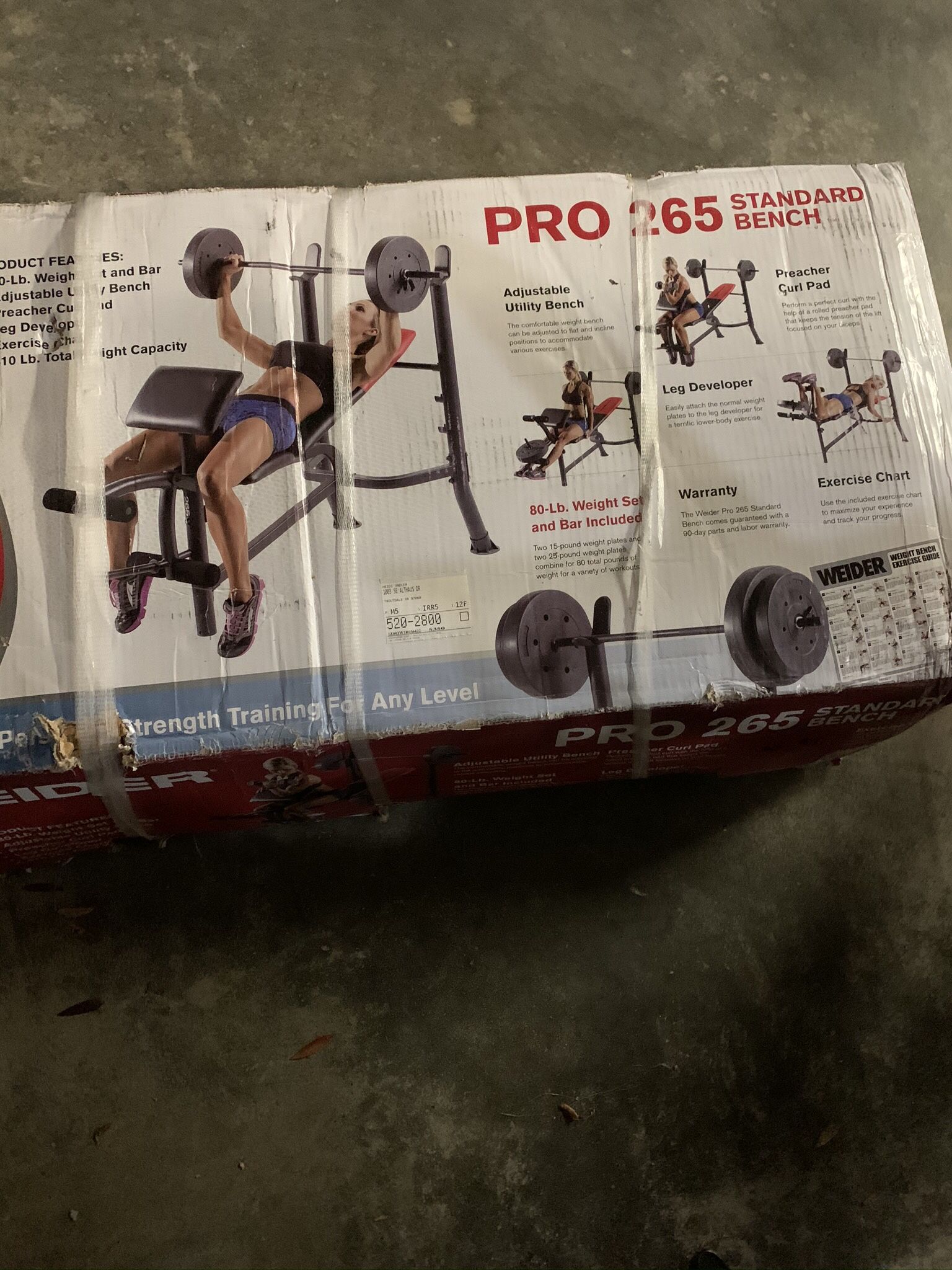WEIDER PRO 265 WEIGHT BENCH SET for Sale in Troutdale OR OfferUp