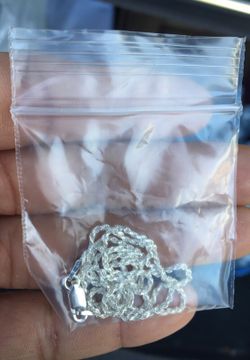 Silver necklace (small defect )