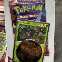 Pokémon TCG: Scarlet & Violet—Destined Rivals Checklane Blister featuring the mythical Pokémon Zarude