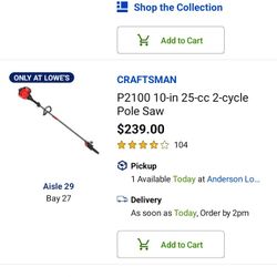 Craftsman Pole Saw