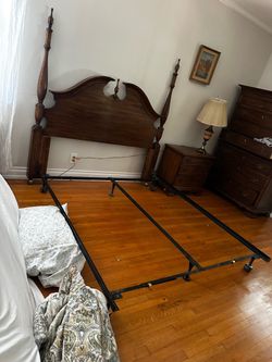 Queen Headboard + Metal Frame (Pickup North Hollywood)