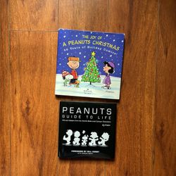 PEANUTS- Joy of a Peanuts Christmas (Hallmark) and Guide to Life Book