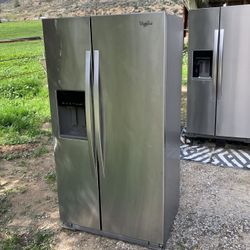 Whirlpool Side By Side Stainless Steel Refrigerator 