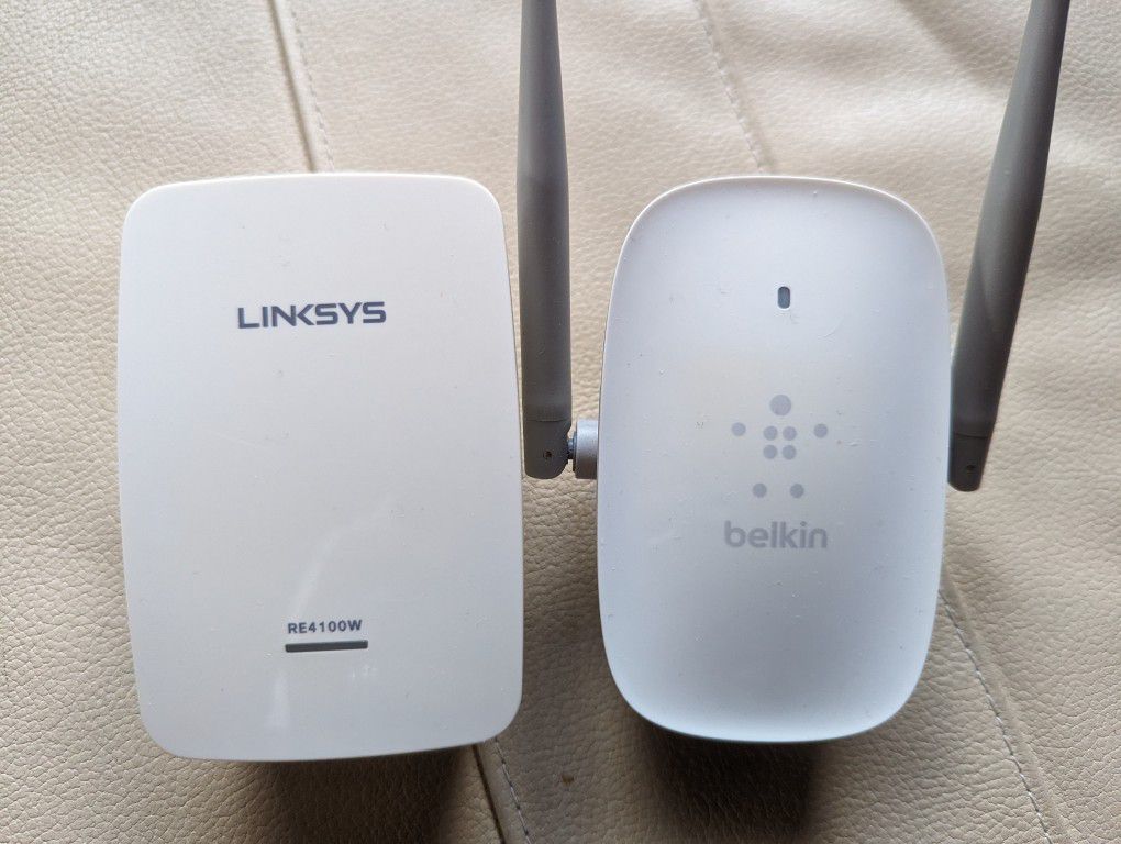 2 Wifi Range Extender Network Extending Router Access Point Belkin Linksys Dlink Netgear Wireless Signal Antenna Booster Hotspot