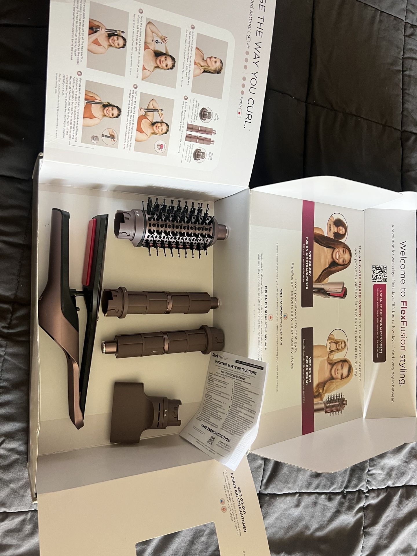 Shark FlexStyle Fusion Accessories – Gently Used (Used Once), Excellent Condition