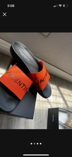 BRAND NEW VALENTINO SLIDES NEVER WORN Proof Of Authentication 