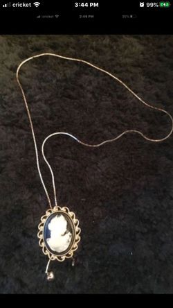 Old Fashion Looking Adjustable Necklace. Wear as a choker or a long necklace. East Dundee. 3 pictures