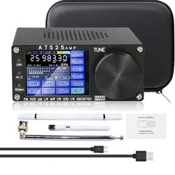 Si4732 ATS-25 AMP All Band Radio Receiver V4.17, FM AM SSB DIGI SYNC CW RDS Portable Shortwave Radio | Supports LNA Circuit and High-impedance HI-Z Mo