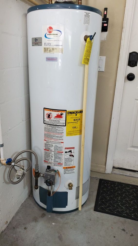 Rheem Guardian Fury Gas Hot Water Heater