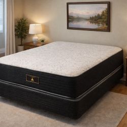 New Queen Mattress And Box Spring 2 Pc  Bed Frame Is Not Included 