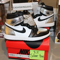 Jordan Retro 1 Silver toe Size 9.5 10 11 Women’s Brand New Meet Ups at IKEA ONLY 