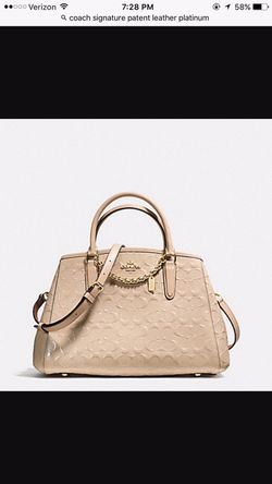 SALE!! BNWT Coach Signature Platinum Margot Carryall