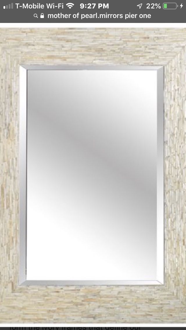Asian Oriental Mother of pearl pier one mirrors (2)