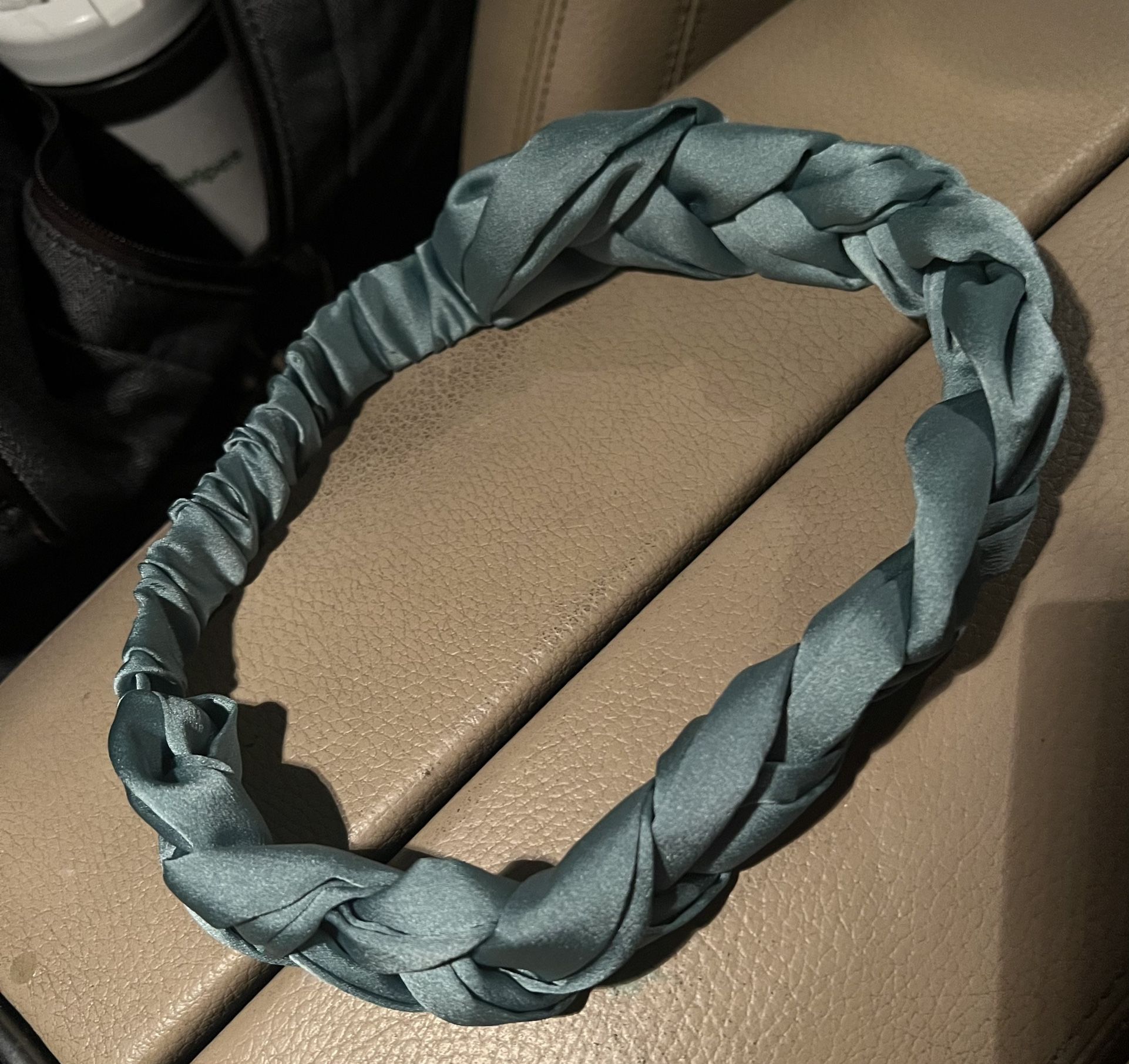 Vintage silk braided headband