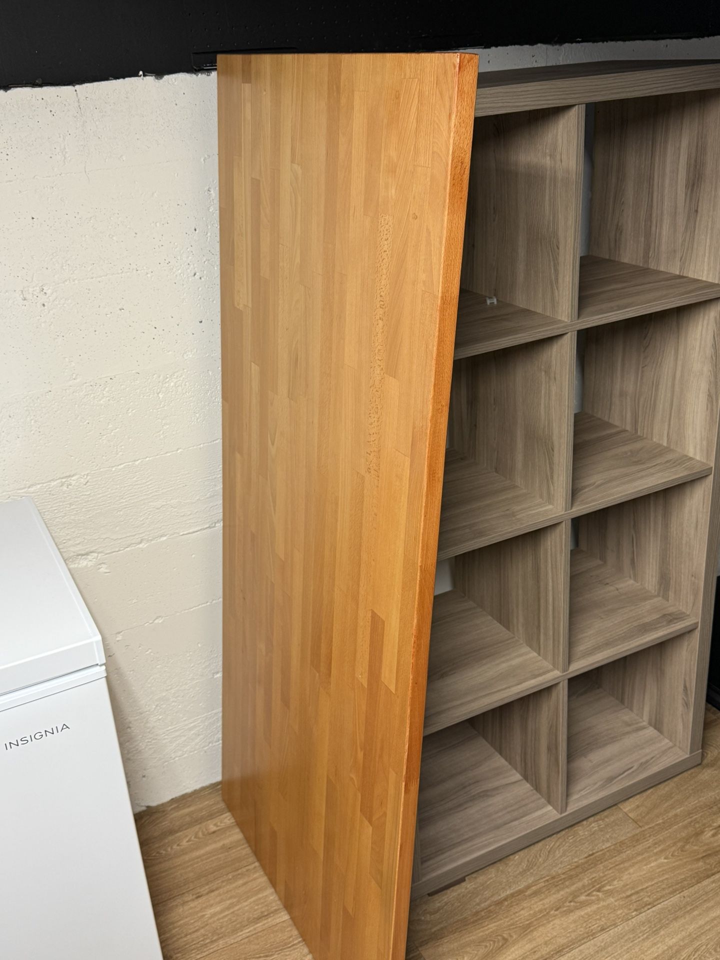 IKEA Gerton Desk Top And Mid Century Metal Legs